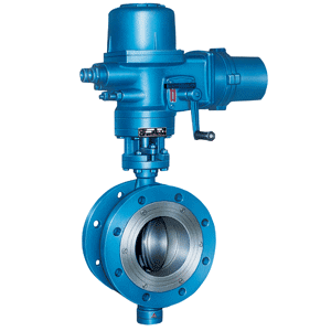 Electric flange hard seal butterfly valve