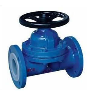 Fluorine lined diaphragm valve