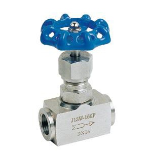 Internal thread needle valve