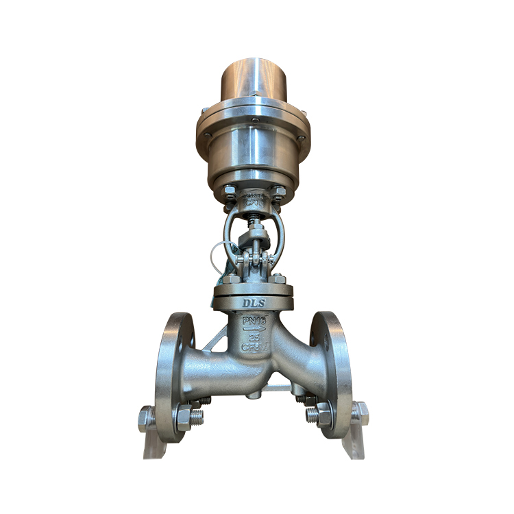 Pneumatic antibiotic stop valve